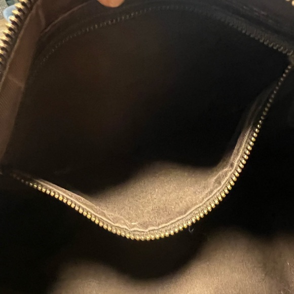 Gucci GG114890 Brown Horsebit Canvas Leather Shoulder Bag Tote with dust bag! - Picture 3 of 10